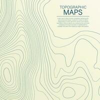 Mopographic map. The stylized height of the topographic contour in lines and contours. Vector stock illustration