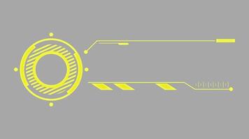 sci-fi lägre tredjedelar hud fyrkant och cirkel video