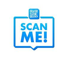 QR code for smartphone. Inscription scan me with smartphone icon. Qr code for payment. Motion graphics 4k vector