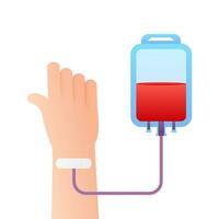 Blood donors. Donating Blood. Vector stock illustration.