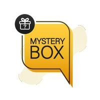 Mystery box banner. Packaging for concept design. Surprise present. Package design. Help symbol. Question mark icon. Motion graphics 4k vector