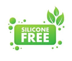 Silicone free sign, label. Silicone free icon. Vector stock illustration.