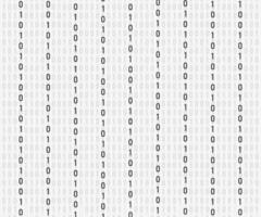 Background in a matrix style. Falling random numbers. White is dominant color. Vector stock illustration.