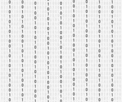 Background in a matrix style. Falling random numbers. White is dominant color. Vector stock illustration.