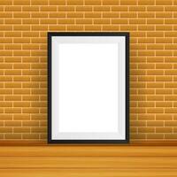 Rectangular Frame. Good For Display Your Projects. Blank For Exhibit vector