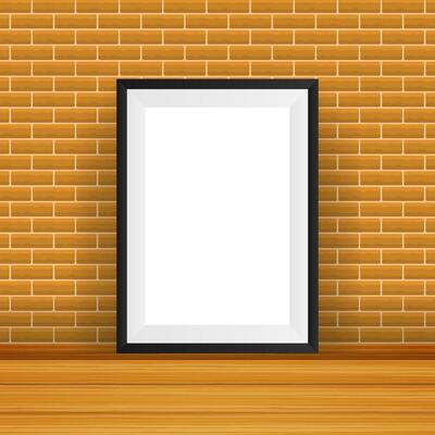 Rectangular Frame. Good For Display Your Projects. Blank For Exhibit