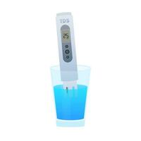 TDS - Total Dissolved Solids. Testing your water. Vector stock illustration.