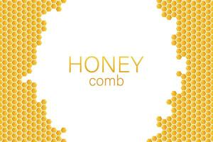 Honeycomb monochrome honey pattern. Vector stock illustration.