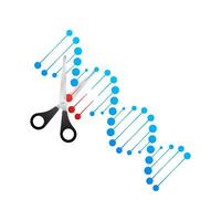 Crispr - gene editing tool. Genetic engineering. Vector stock illustration.