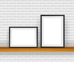 Rectangular Frame. Good For Display Your Projects. Blank For Exhibit vector