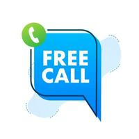 Free call. Information technology. Telephone icon. Customer service. Motion graphics 4k vector