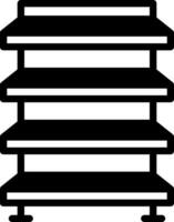 solid icon for rack vector