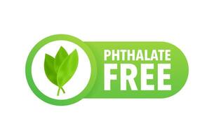 Phthalate free sign, label. Product with no phthalate added icon. Vector stock illustration.