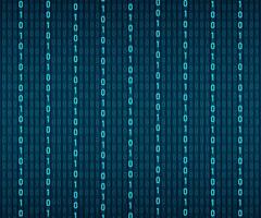 Background in a matrix style. Falling random numbers. Green is dominant color. Vector stock illustration.
