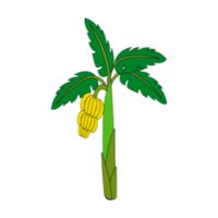 Banana albero, pianta, natura, albero png generativo ai