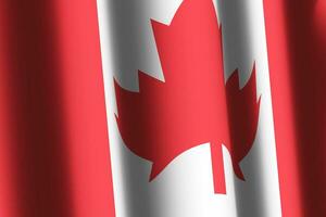 Realistic background abstract illustration of the Canada flag waving the flag vector