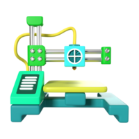 FDM Mini 3D Printer 3D Illustration Icon png