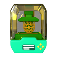 SLA 3D Printer 3D Illustration Icon png