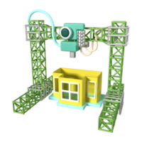 Architecture 3D Printer 3D Illustration Icon png