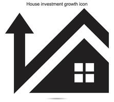 House investment growth icon, Vector illustration