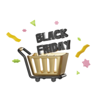 3d render Shopping Trolley png
