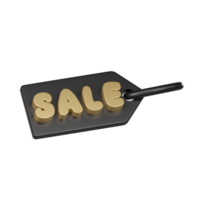 Tag sale 3d rendered icon png