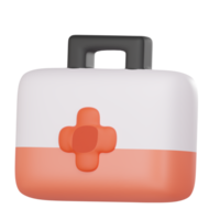 3D render First Aid Kit png