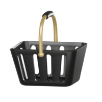 3d geven boodschappen doen trolley png