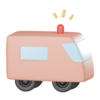 3d machen Krankenwagen Auto png