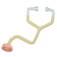 3d stetoscopio medico attrezzatura png