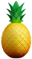 3d ananas illustrazione png