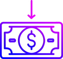 money gradient icon png