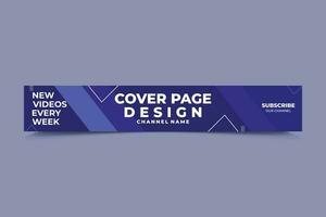 social media banner and cover art design vector