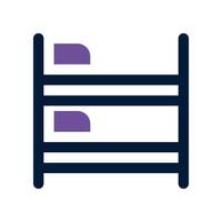 bunkbed dual tone icon. vector icon for your website, mobile, presentation, and logo design.