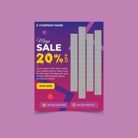 Fashion sale template concept vector