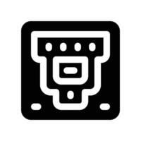 ethernet port solid icon. vector icon for your website, mobile, presentation, and logo design.