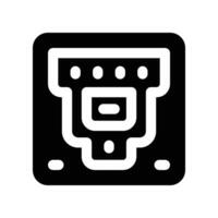 ethernet port solid icon. vector icon for your website, mobile, presentation, and logo design.