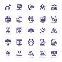 Data Center icon pack for your website, mobile, presentation, and logo design. Data Center icon basic gradient line design. Vector graphics illustration and editable stroke.