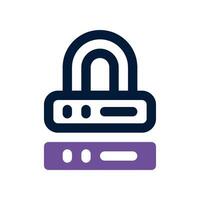 lock dual tone icon. vector icon for your website, mobile, presentation, and logo design.
