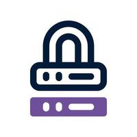 lock dual tone icon. vector icon for your website, mobile, presentation, and logo design.