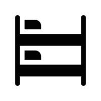 bunkbed solid icon. vector icon for your website, mobile, presentation, and logo design.