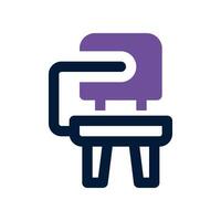 chair dual tone icon. vector icon for your website, mobile, presentation, and logo design.