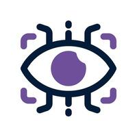 eye scan dual tone icon. vector icon for your website, mobile, presentation, and logo design.