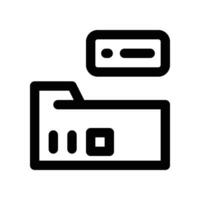 folder line icon. vector icon for your website, mobile, presentation, and logo design.