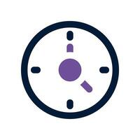 clock dual tone icon. vector icon for your website, mobile, presentation, and logo design.