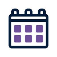 calendar dual tone icon. vector icon for your website, mobile, presentation, and logo design.