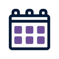 calendar dual tone icon. vector icon for your website, mobile, presentation, and logo design.