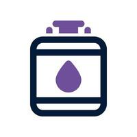gas tank dual tone icon. vector icon for your website, mobile, presentation, and logo design.
