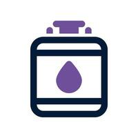 gas tank dual tone icon. vector icon for your website, mobile, presentation, and logo design.