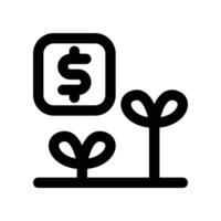 growth line icon. vector icon for your website, mobile, presentation, and logo design.